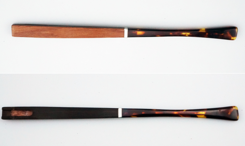 Wood eyewear temple