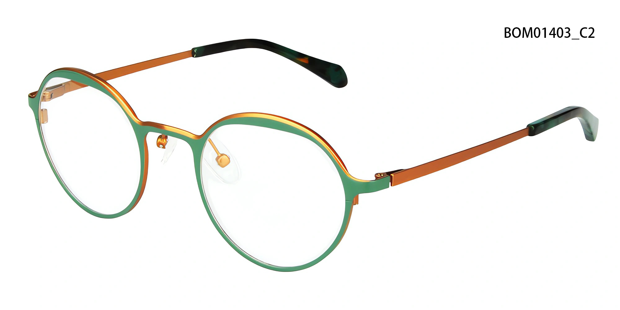 Minimalist Round Metal Optical Frame | Unisex Eyewear detail 3