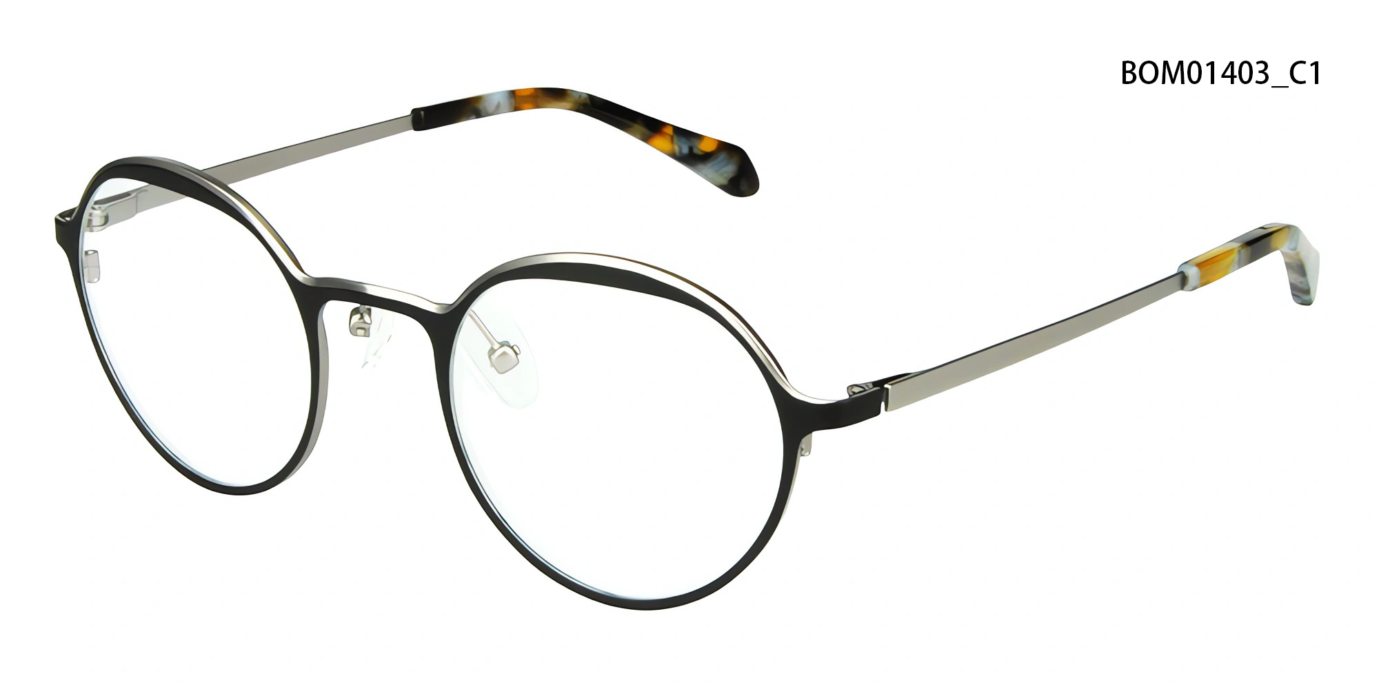 Minimalist Round Metal Optical Frame | Unisex Eyewear detail 2