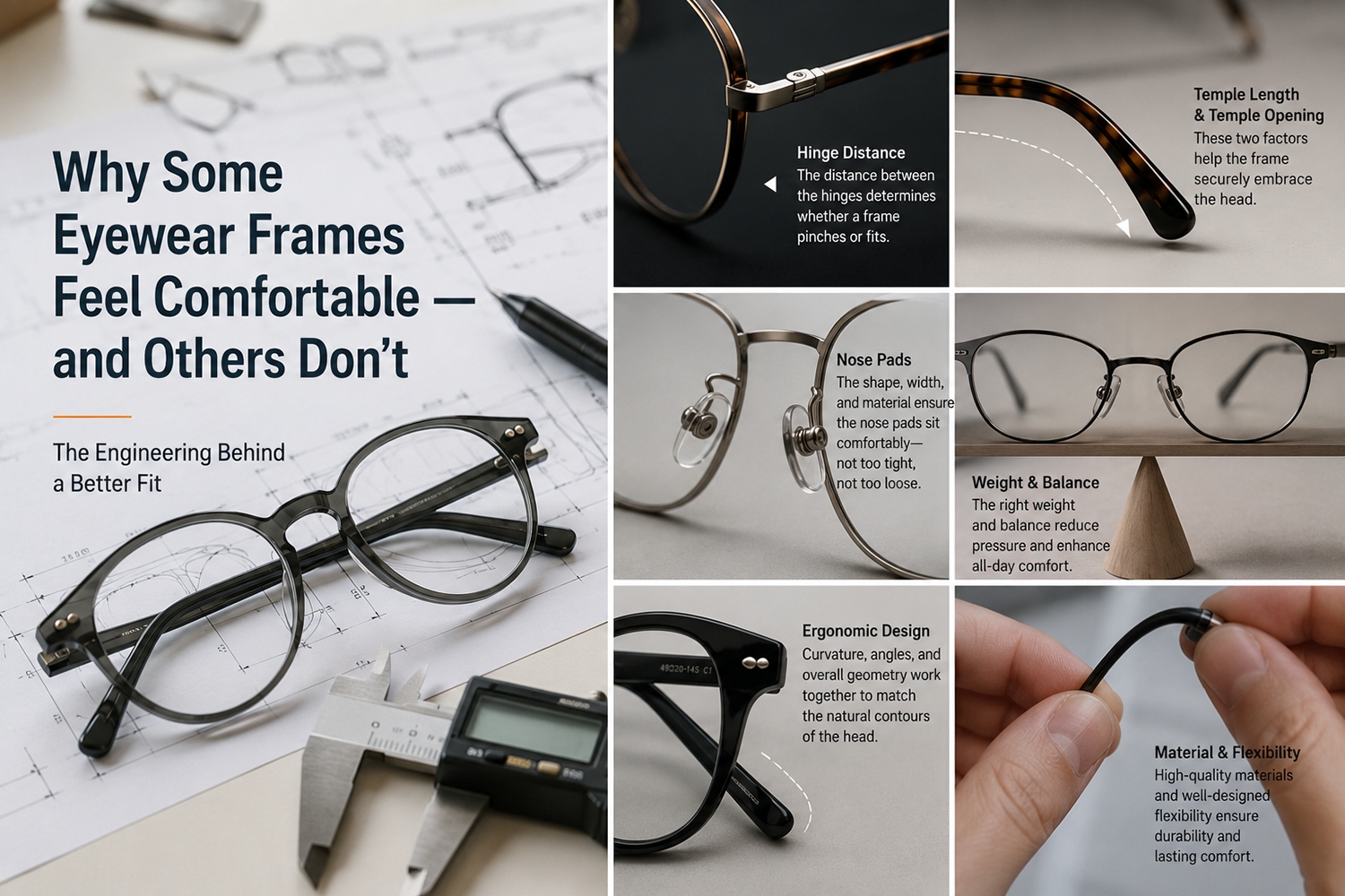 The element that makes Eyewear Frames Feel Comfortable