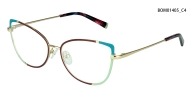 Women's Color-Block Metal Optical Frame | Lightweight Fashion Eyewear detail 5